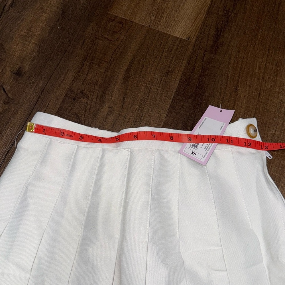 NWT Target Wild Fable Pleated White Mini Tennis Skirt - Picture 7 of 9